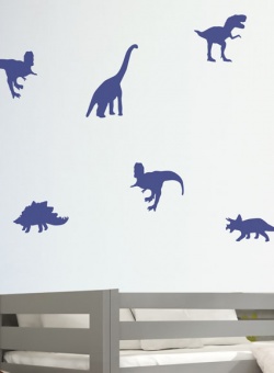 Mini naklejki na ścianę - zestaw Dinozaury 1