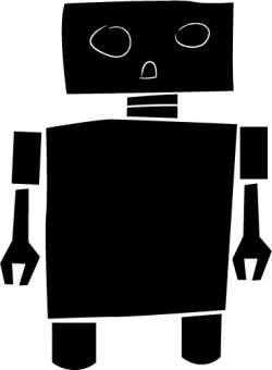 Naklejka tablicowa Robot 1
